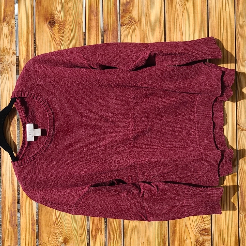 SOLD LOFT Maroon Sweater